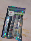 SET CRISTALES ( 1 Caja de cristales + 1 caja de lentejuelas ) + pegamento y accesorios