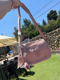 CARTERA KIPLING METALICA SABIAN U ROSA LISO