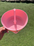 Vaso con separador para beber y comer al mismo tiempo logo Barbie Rosa