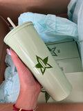 Tumbler con bombilla acero inoxidable 700 ml Jeffre star