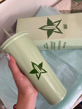 Tumbler con bombilla acero inoxidable 700 ml Jeffre star