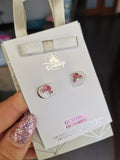 Pendientes de piedra natal de cristal Swarovski de Mickey Mouse OCTUBRE